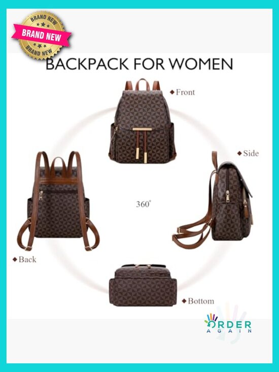 Women\'s Stylish Daypack Backpack Purse with Multiple Pockets Travel Work main image 4